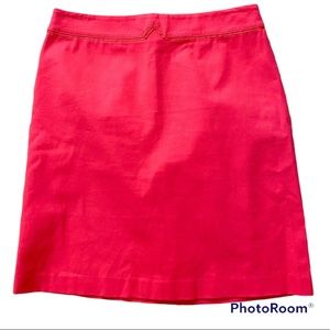 J.MCLAUGHLIN SKIRT CORAL PINK 6 SOLID A-LINE STRETCH SIZE 6